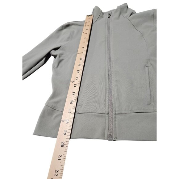 90 DEGREE By Reflex Full Zip Jacket Women Small Stretch Running Yoga Green - Picture 3 of 8